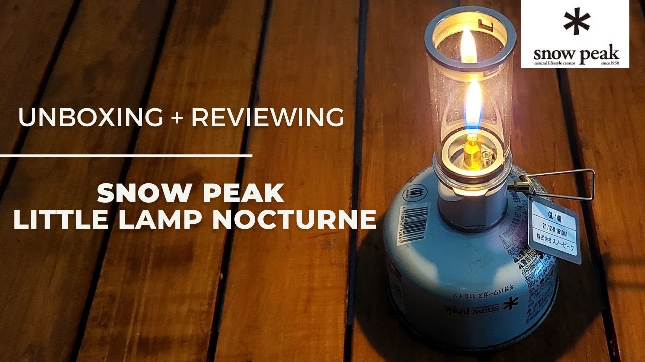 LAMPU CAMPING GAS CANISTER | SNOW PEAK LITTLE LAMP NOCTURNE | MINI FLAME LANTERN | スノーピークリトルランプノクターン