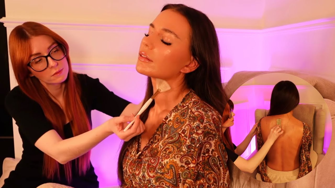 I gave @calmmoonasmr the most gentle ASMR experience Ever! Face and Hair attention {soft spoken}