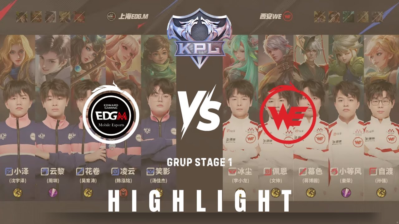 China's biggest Honor of Kings tournament KPL 2025  : EDG.M VS WE (King Pro League Spring 2025)