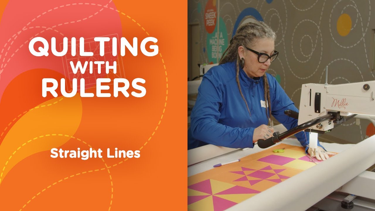 Longarm quilting tutorial: straight lines