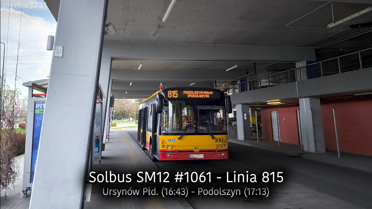 Linia 815 | Solbus SM12 #1061 - MZA Warszawa