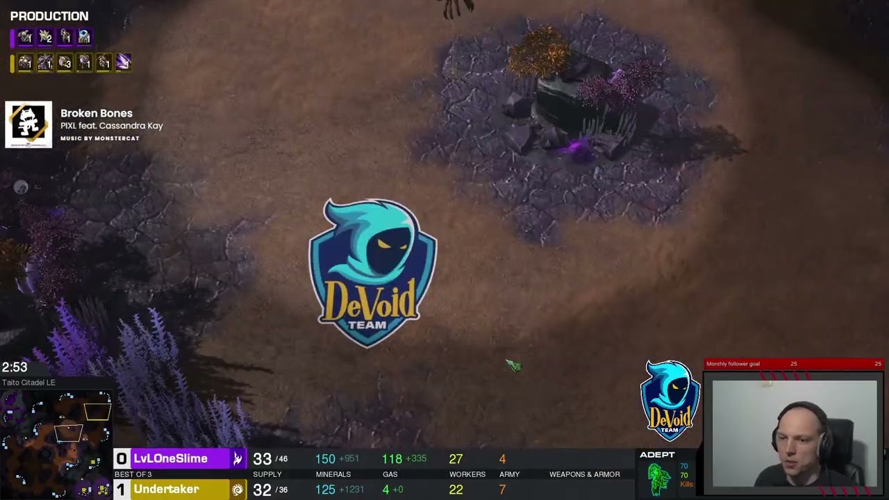 DeVoid year end tournament, semi finals, BO3,  Undertaker vs LvLOneSlime