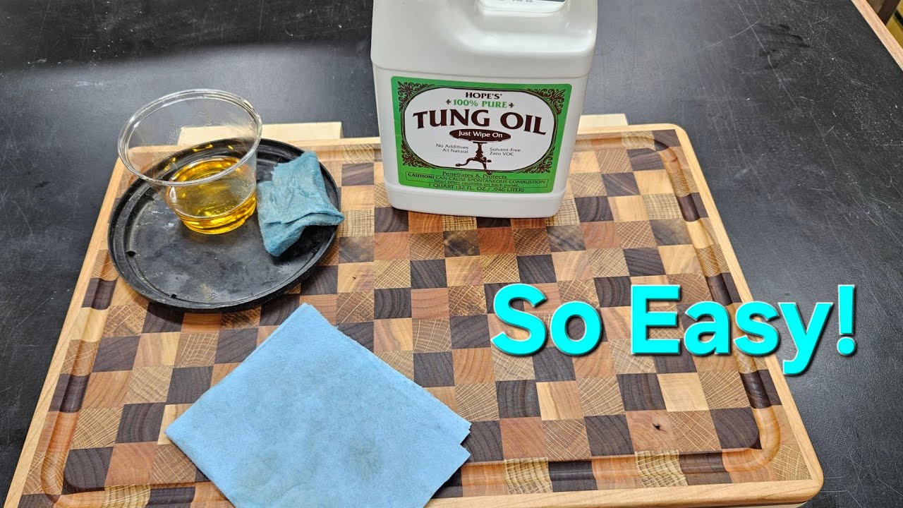 How To Apply Tung Oil on Cutting Boards!