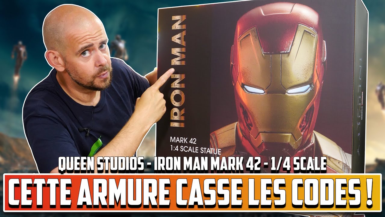 Cette Armure Casse Les Codes !  Queen Studios Iron Man Mark 42  1/4 Scale
