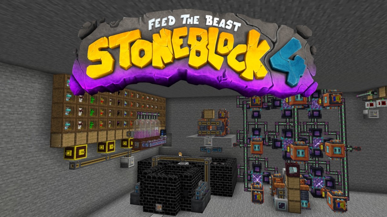 Автоматизация производства бесконечных слитков. Часть 1 | Stoneblock 4, эпизод 38