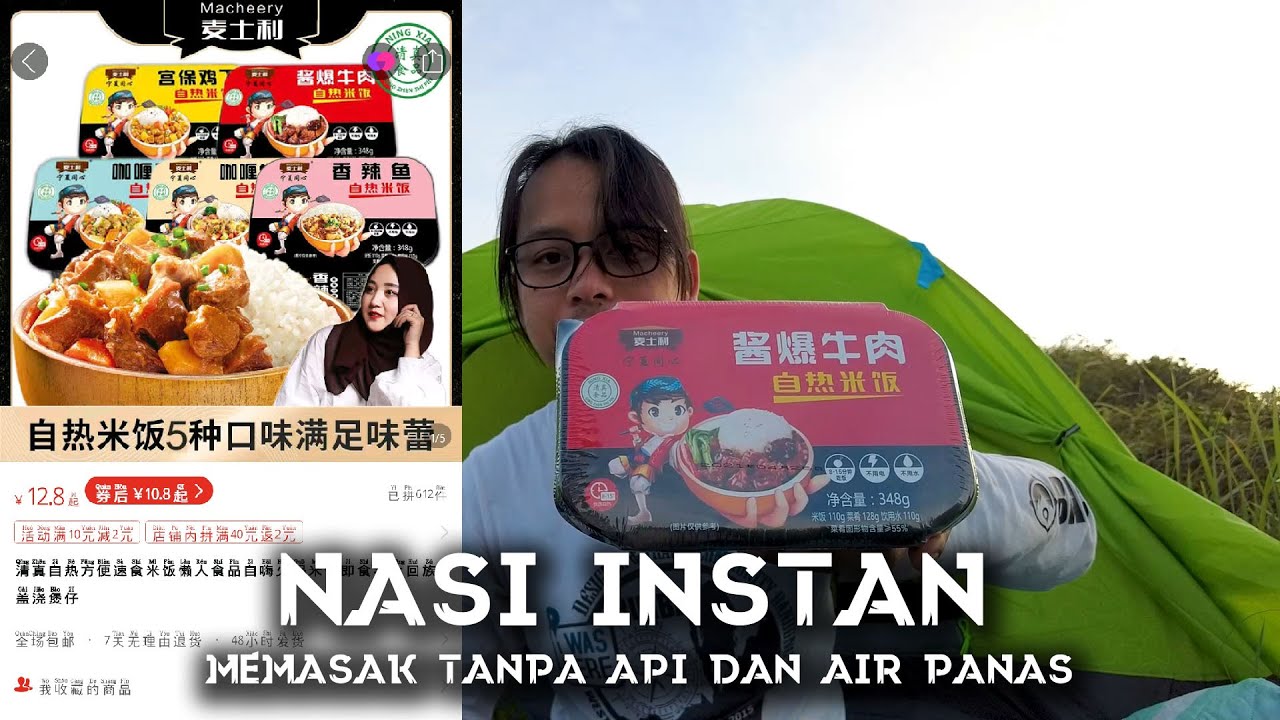 Cocok untuk pendaki | review nasi instan saat camping | tanpa api dan air panas