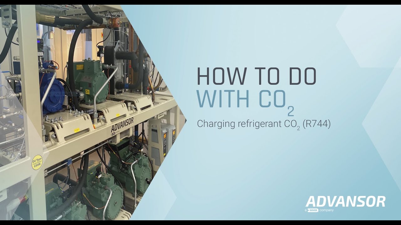Charging refrigerant CO2 (R744)