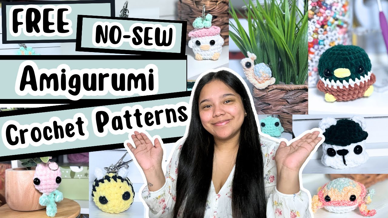 Trying out FREE NO-SEW KEYCHAIN Amigurumi Crochet Patterns | Market Prep + Project Ideas