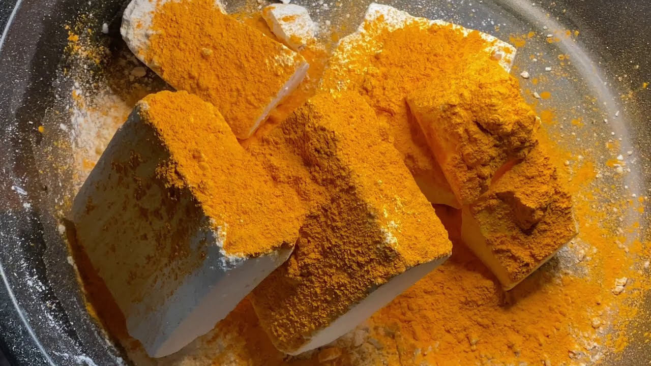Orange Super Soft Ader Gym Chalk Covered in Cornstarch