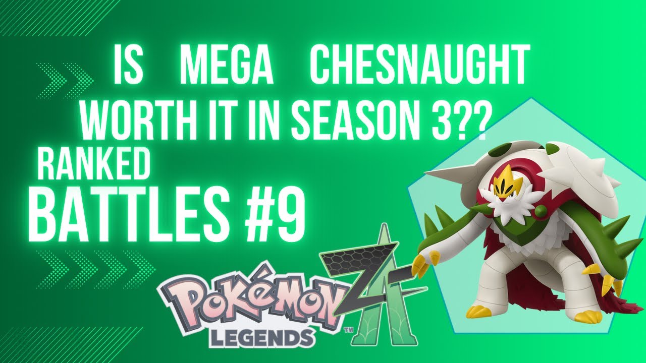 Смогу ли я победить с помощью Мега Чеснаута??? Рейтинговые битвы в Pokemon Legends:ZA!!!