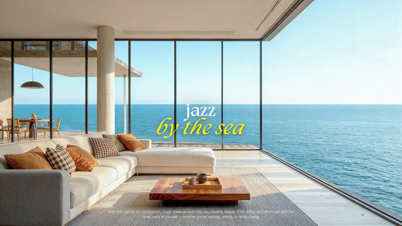 Soothing Ocean Cabin Jazz 🌊 Relaxing Jazz Music & Cozy Nature Ambience