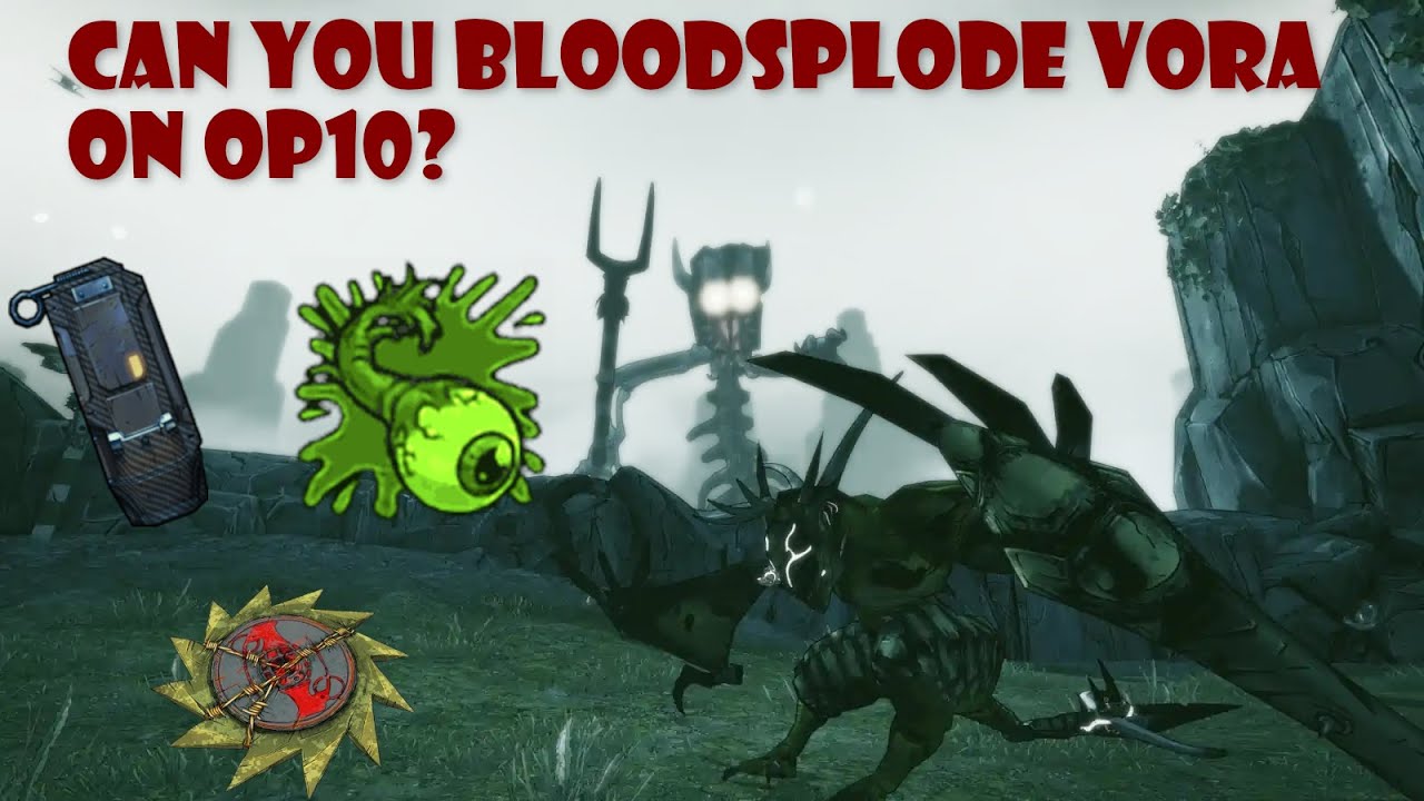 Bloodsplosion Krieg vs OP10 Voracidous| NO MODS | BL2 | Build + Explanation