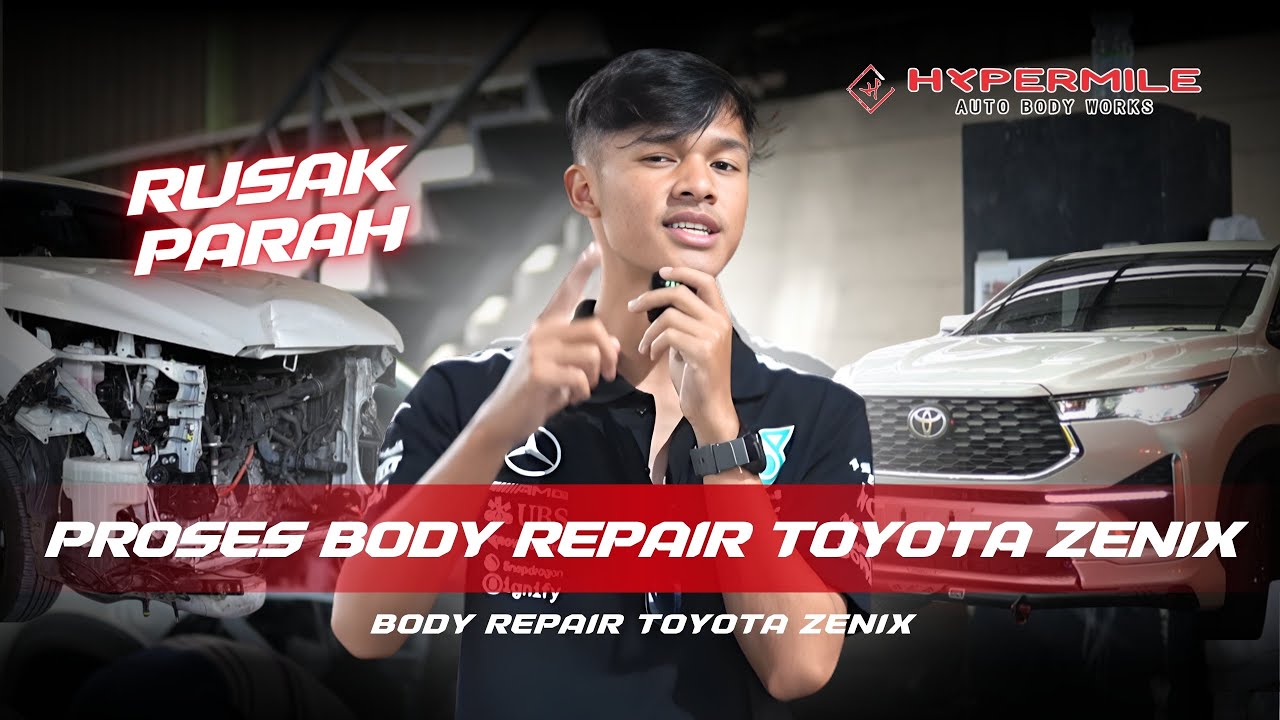 RUSAK PARAH‼️PROSES BODY REPAIR TOYOTA ZENIX