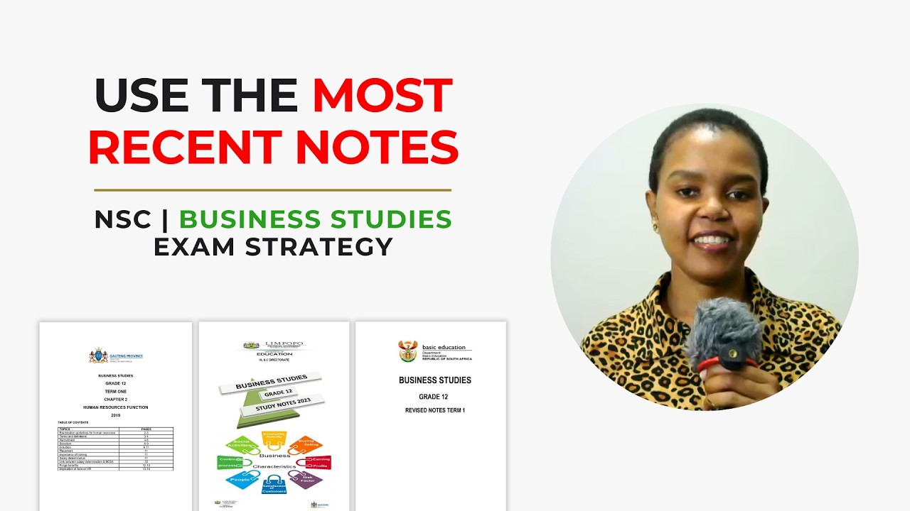 Avoid Using Outdated Notes: Business Studies Tips (Gr 10&ndash;12 NSC)