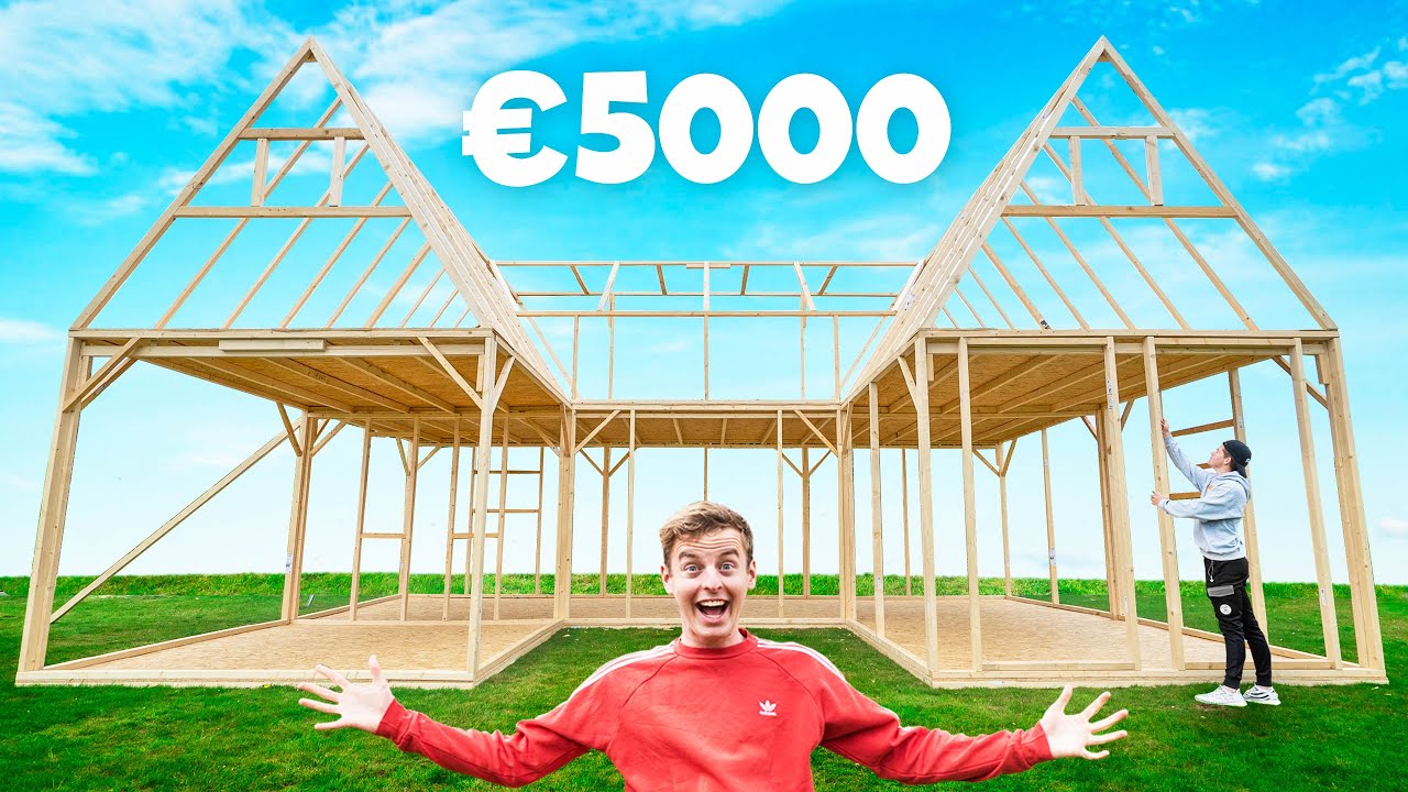 Wij Bouwen Een &euro;5000 Villa In Achtertuin!