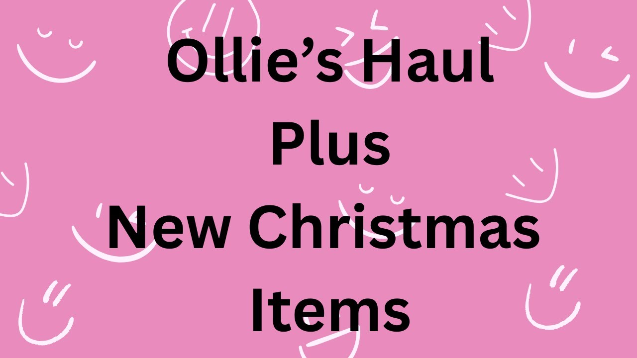Ollie's Papercrafting Haul plus New Christmas Items