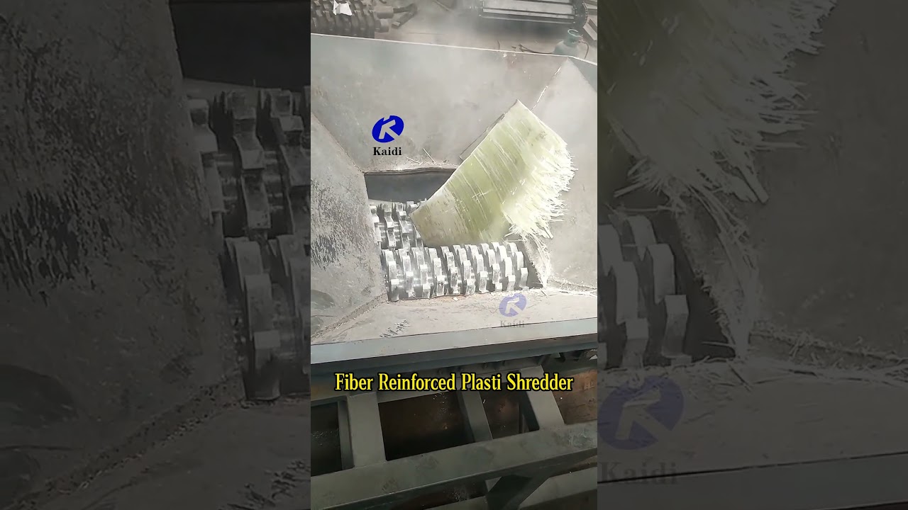 Twin Shaft Shredder for Waste Fiberglass (FRP) Recycling | Heavy Duty Industrial Shredding