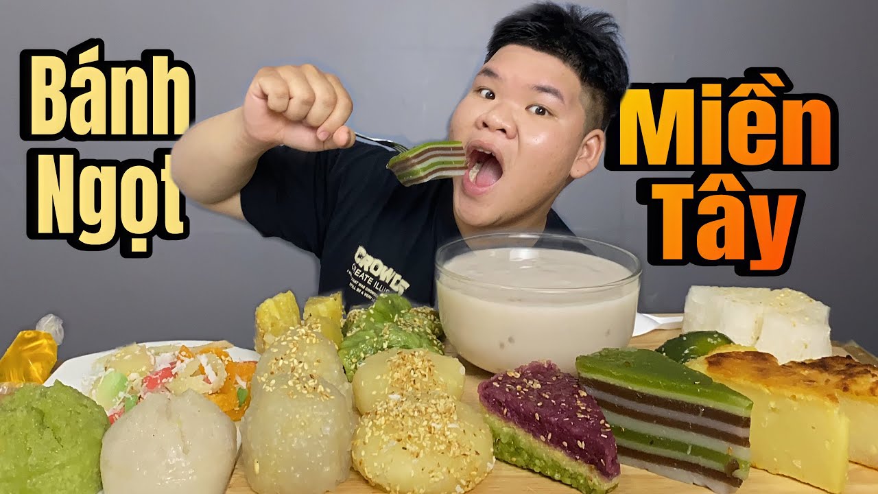 Bánh Bò Xốp - Bánh Đúc Lá Dứa +Bánh Chuối Chấm Nước Cốt Dừa Quá Ngon | Dương Doubar