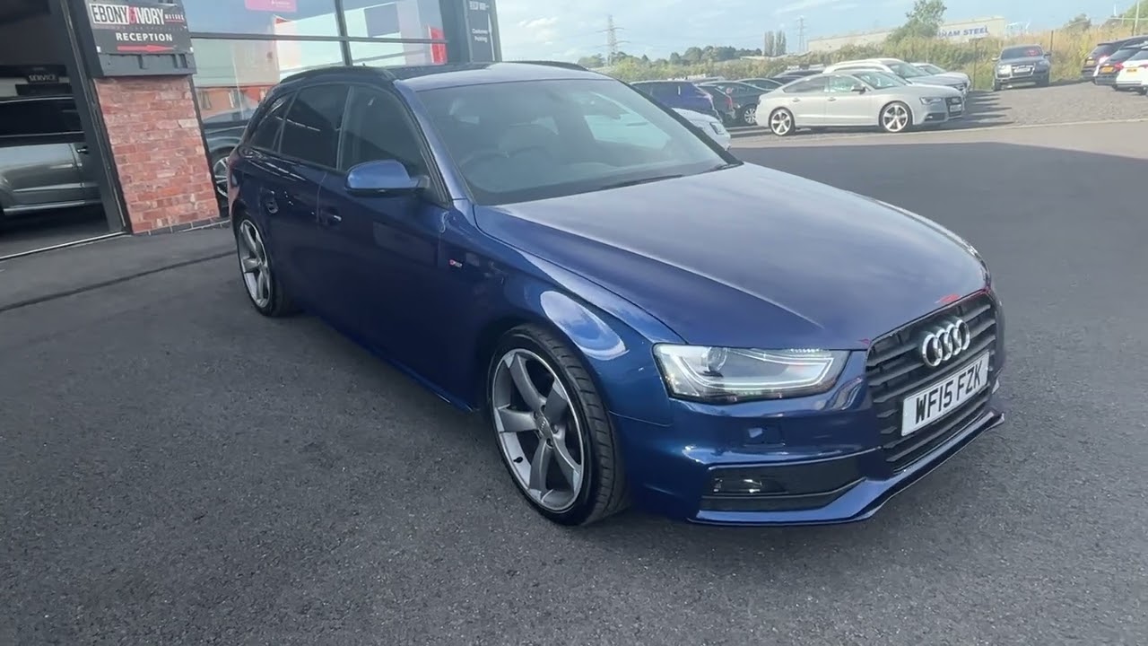 2015 15 AUDI A4 AVANT 2.0TDI S LINE BLACK EDITION SCUBA BLUE