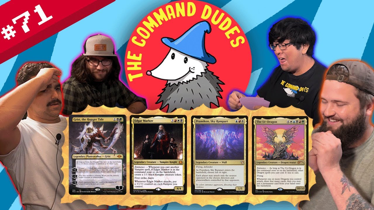 Grist vs. Edgar vs. Pramikon vs. Ur Dragon | The Command Dudes #71|Magic: the gathering edh gameplay