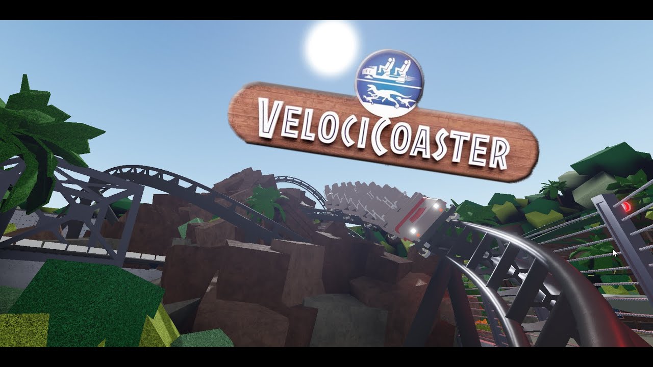 Velocicoaster in Roblox - JurassiCoaster Universal Studios Roblox POV