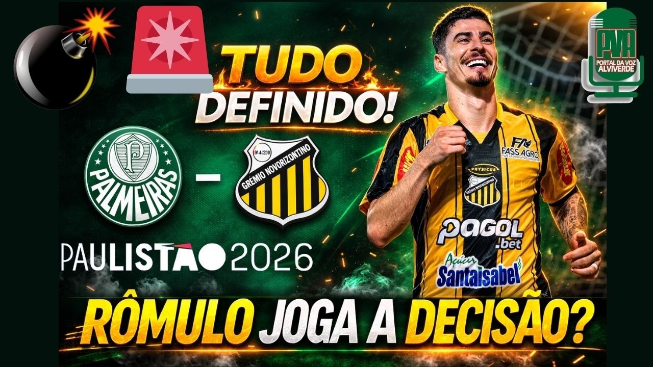 🚨RÔMULO VAI JOGAR A DECISÃO?😱🔥Tudo DEFINIDO para Palmeiras x Novorizontino! Saiu AGORA!