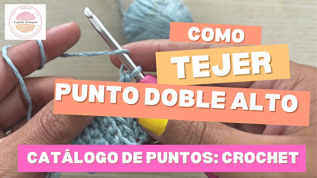 Cat&aacute;logo de puntos a crochet: Punto doble alto