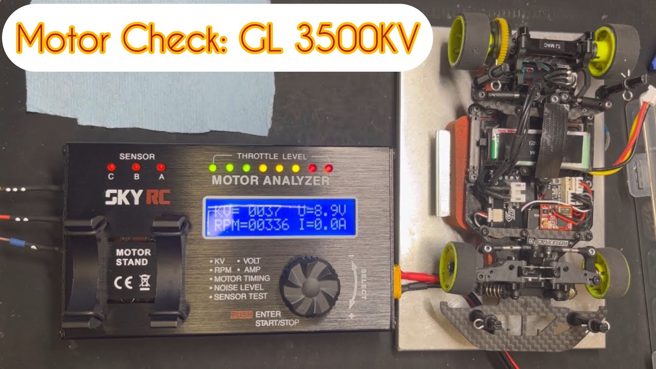 Brushless Motor Check: GL Racing 3500KV Motor #miniz