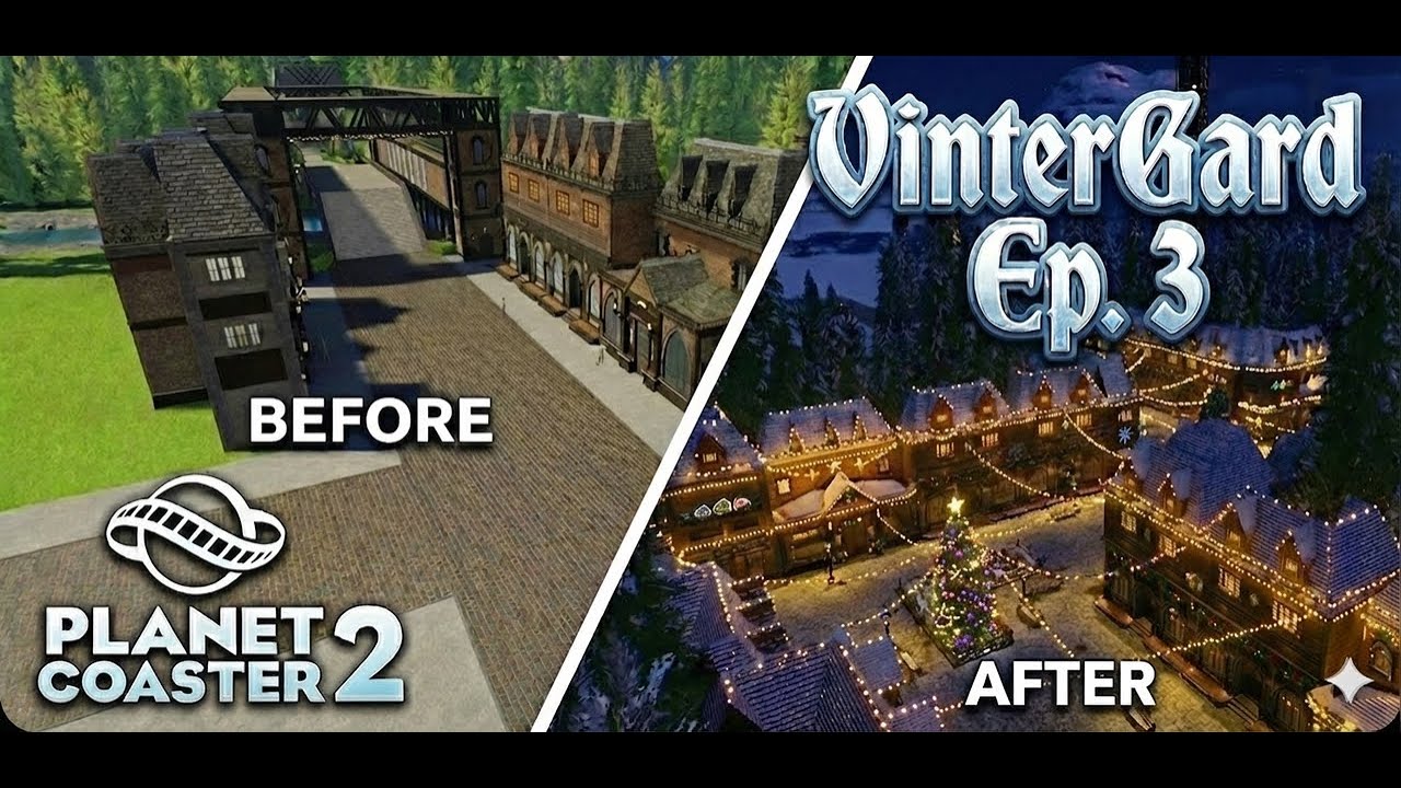 Building a Festive Main Street in Planet Coaster 2 | VinterGard Ep. 3 
