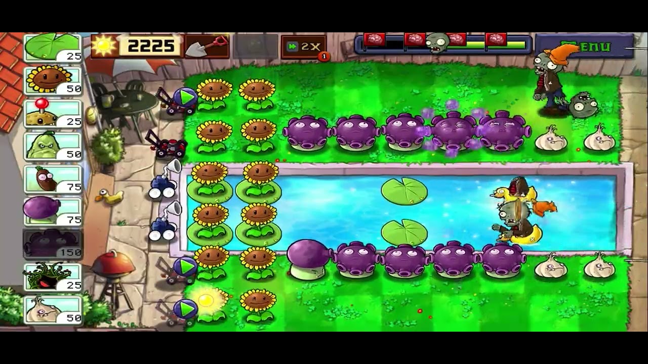 Plants vs. Zombies Mini Games - Zombie Nimble Zombie Quick (Speed 2x)