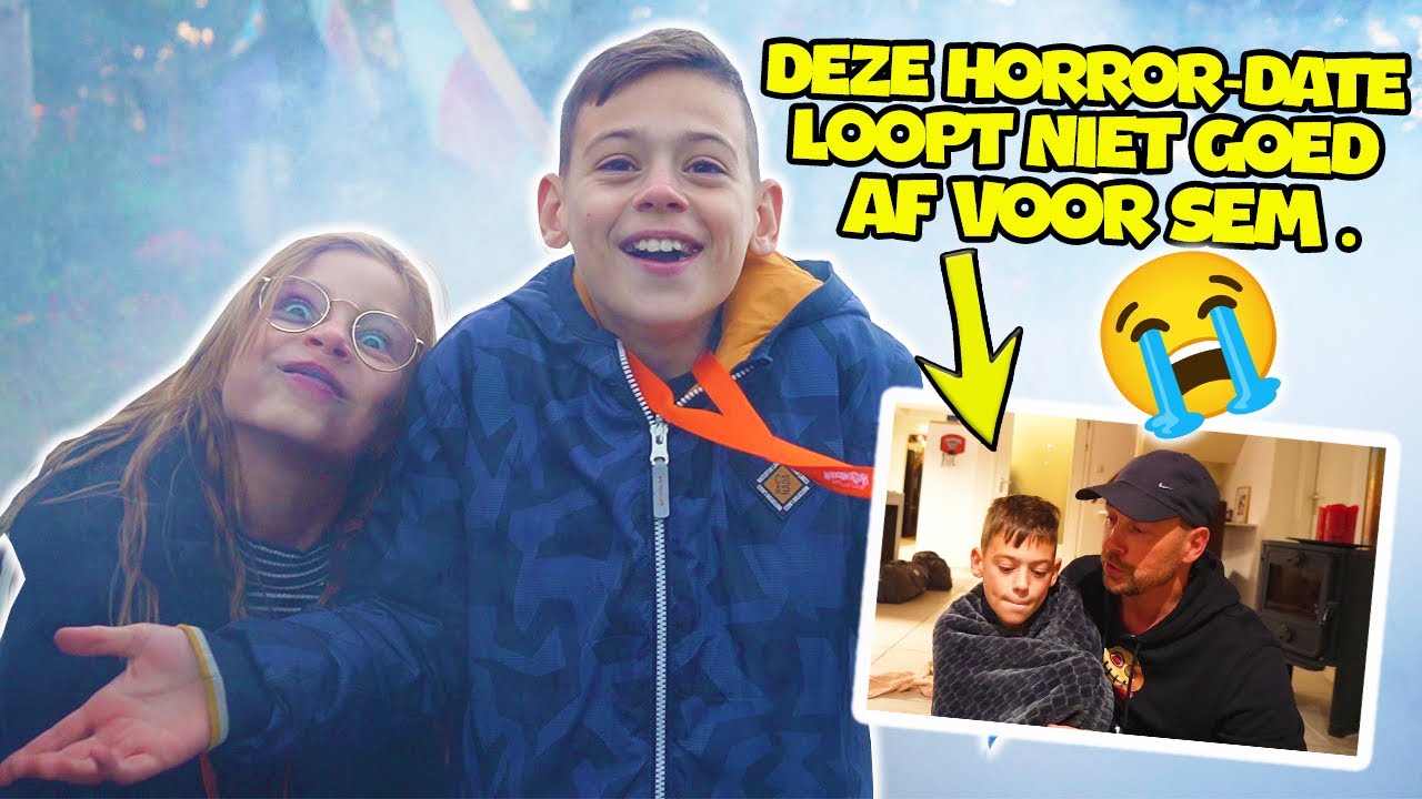 WIE IS HET MEEST BANG TIJDENS HORRORDATE ??? (EINDE GAAT NIET GOED!!) - De Bakkertjes #851