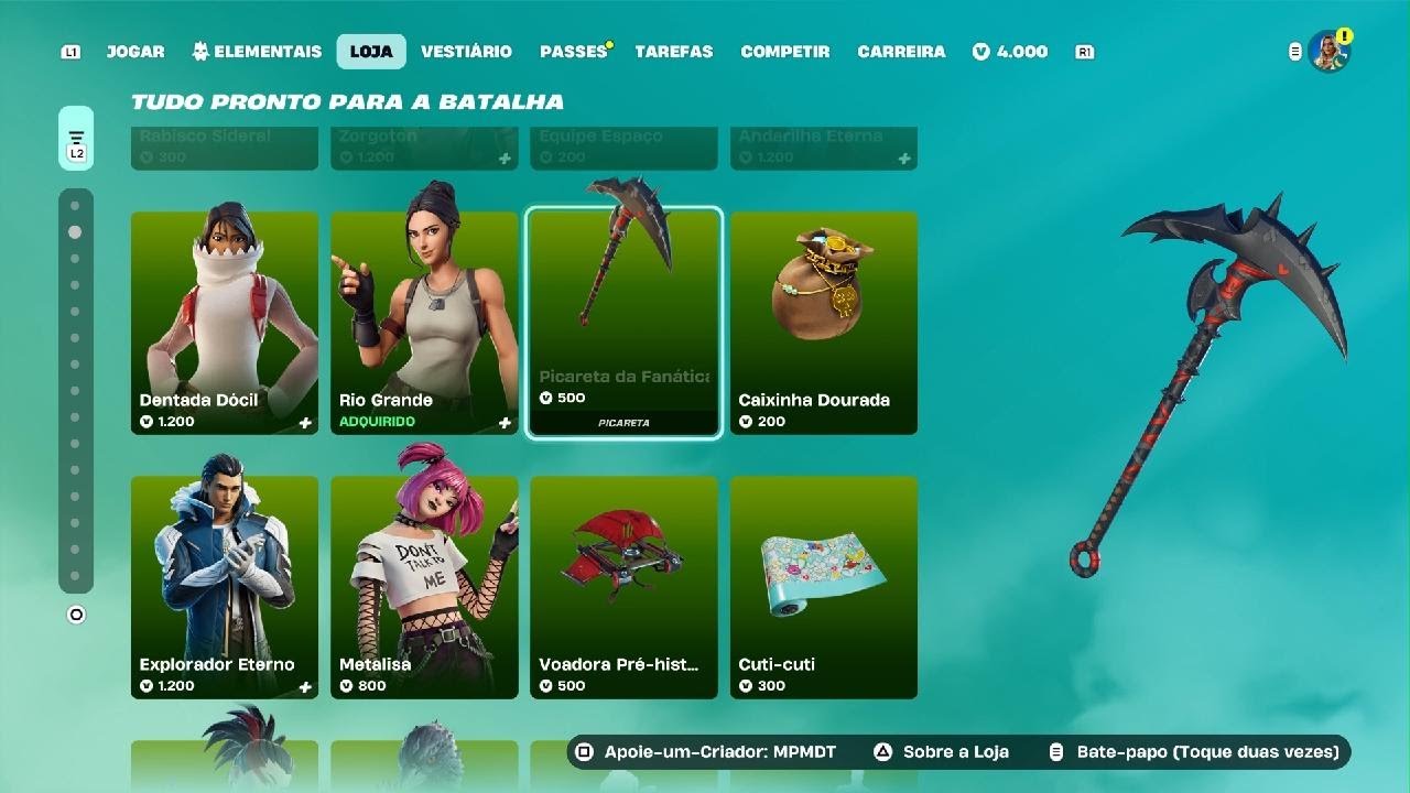 LOJA FORTNITE EST&Aacute; BUGADA