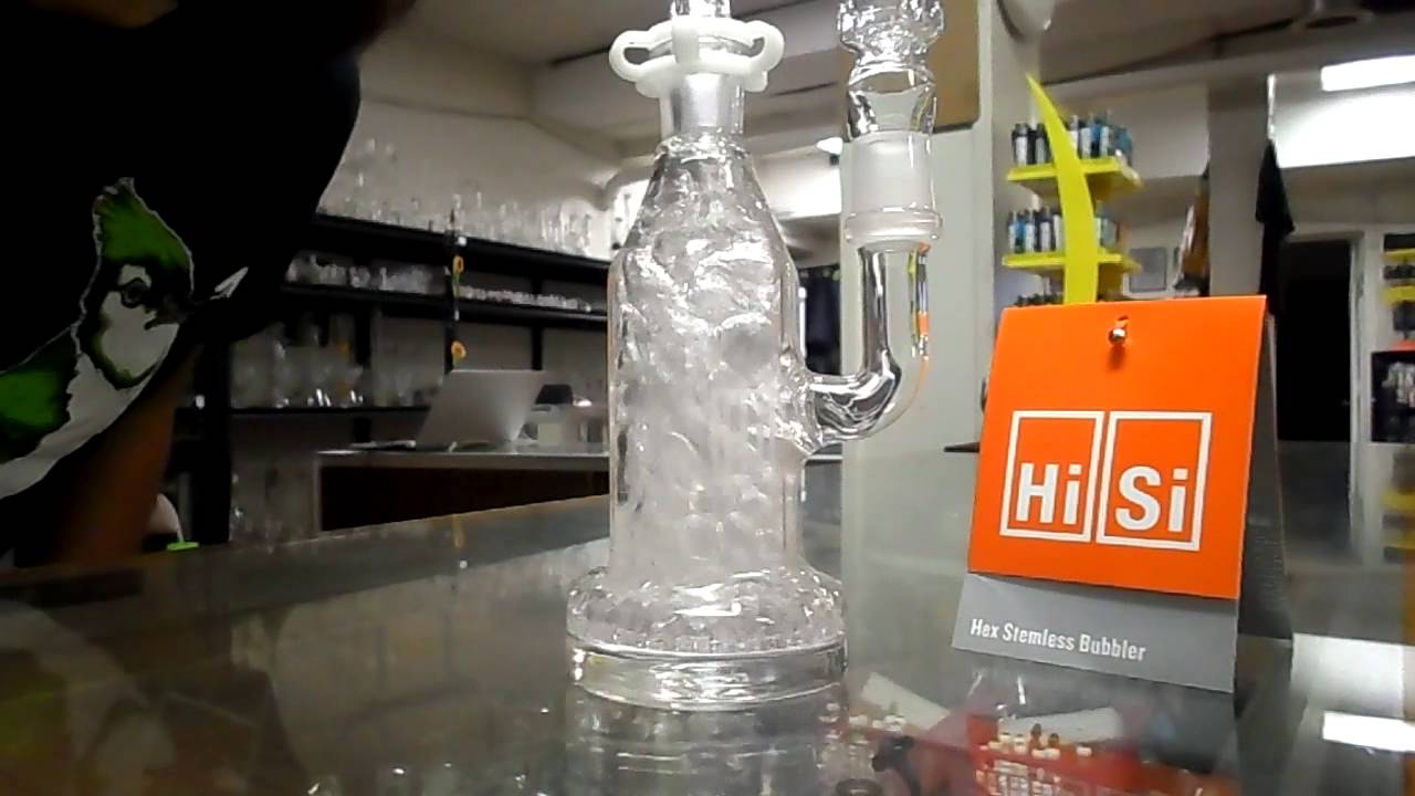 HiSi Glass Geyser Rig w/removable mouthpiece - J&S Glass