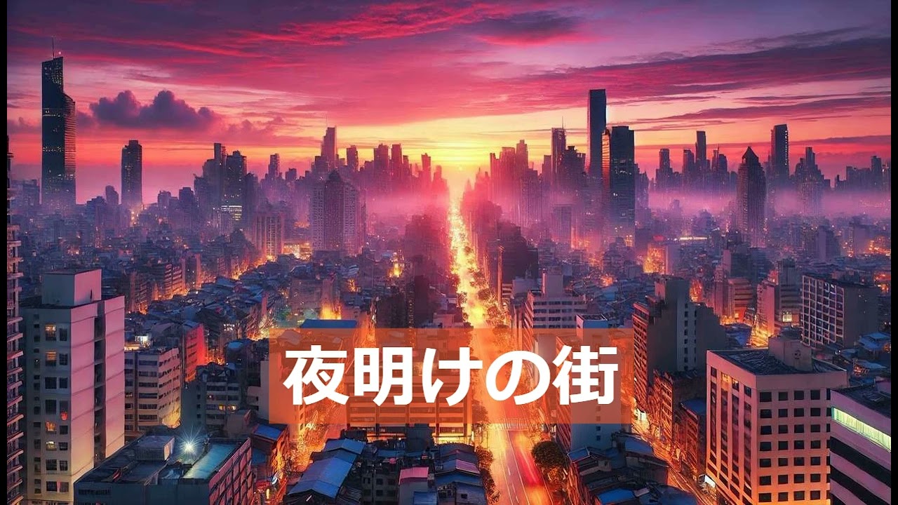 夜明けの街