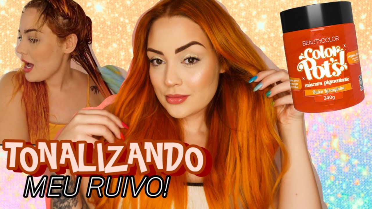 TONALIZEI MEU RUIVO COM COLOR POTS! Ruivo Laranjinha + Ruivo Cobre.