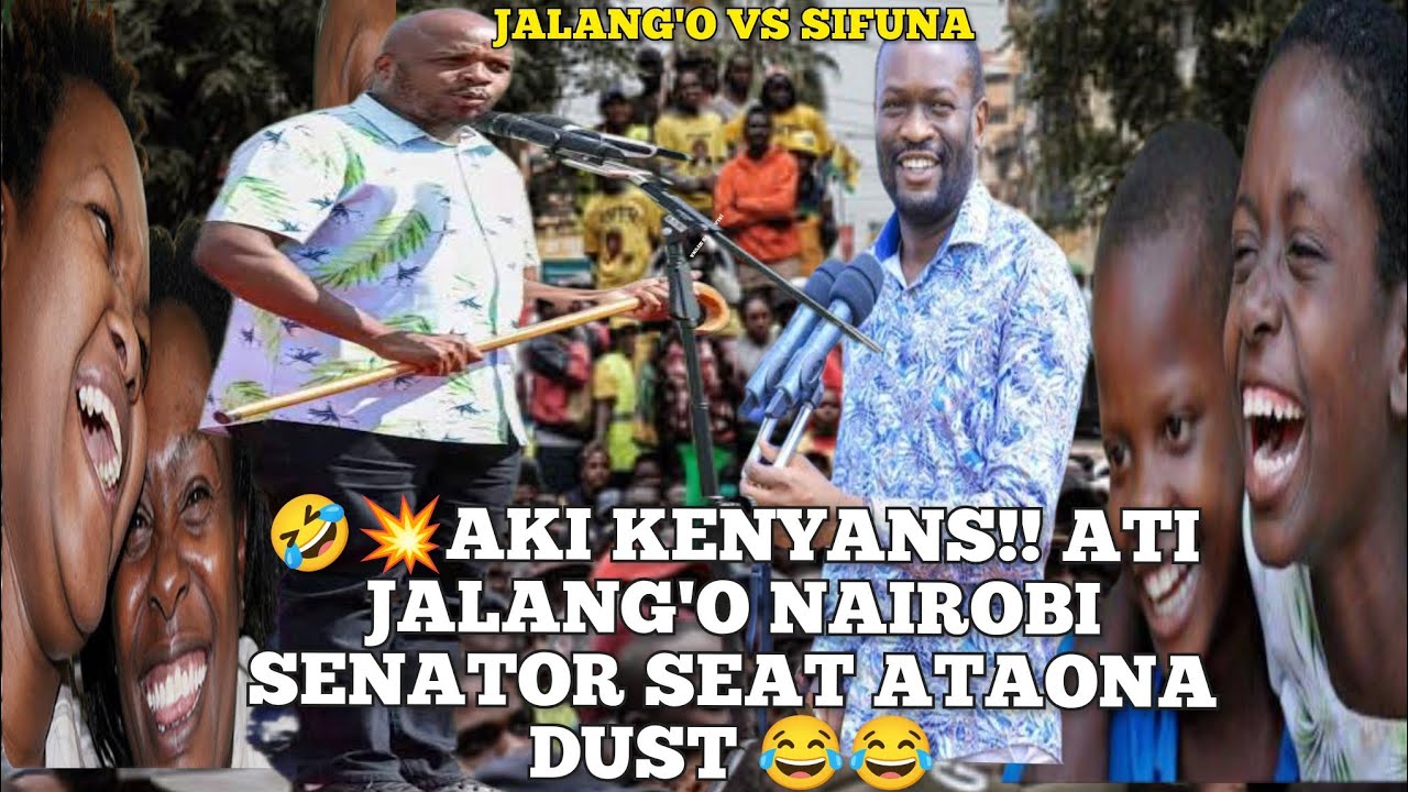 😂💥KENYANS REACT AS JALANG'O DECLARE TO DETHRONE SIFUNA IN NAIROBI SENATORIAL RACE🤣