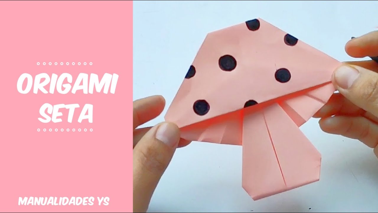 ORIGAMI 🍄 Seta 👍 fácil y rápido papiroflexia ( mushroom 👍 easy and fast )