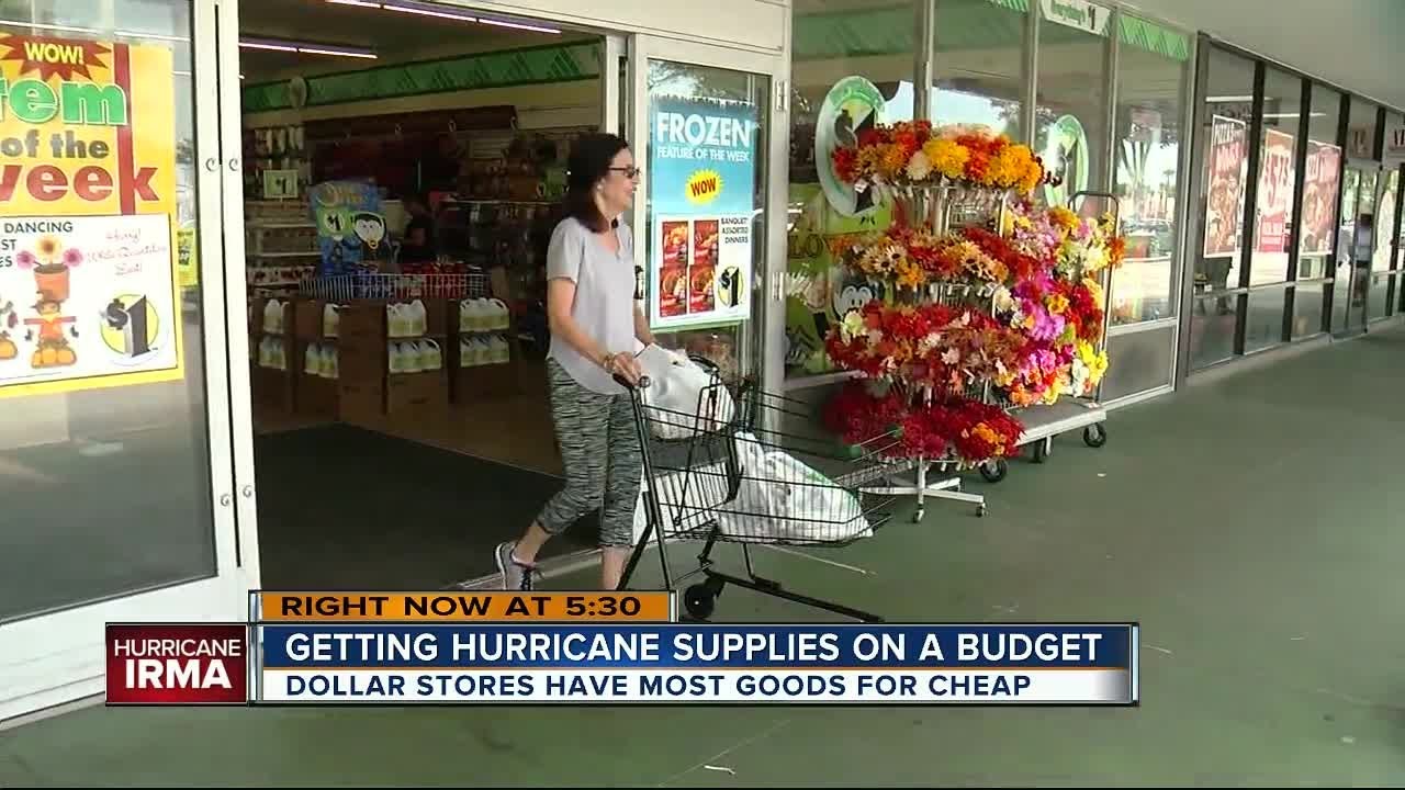 How to get hurricane supplies on a budget