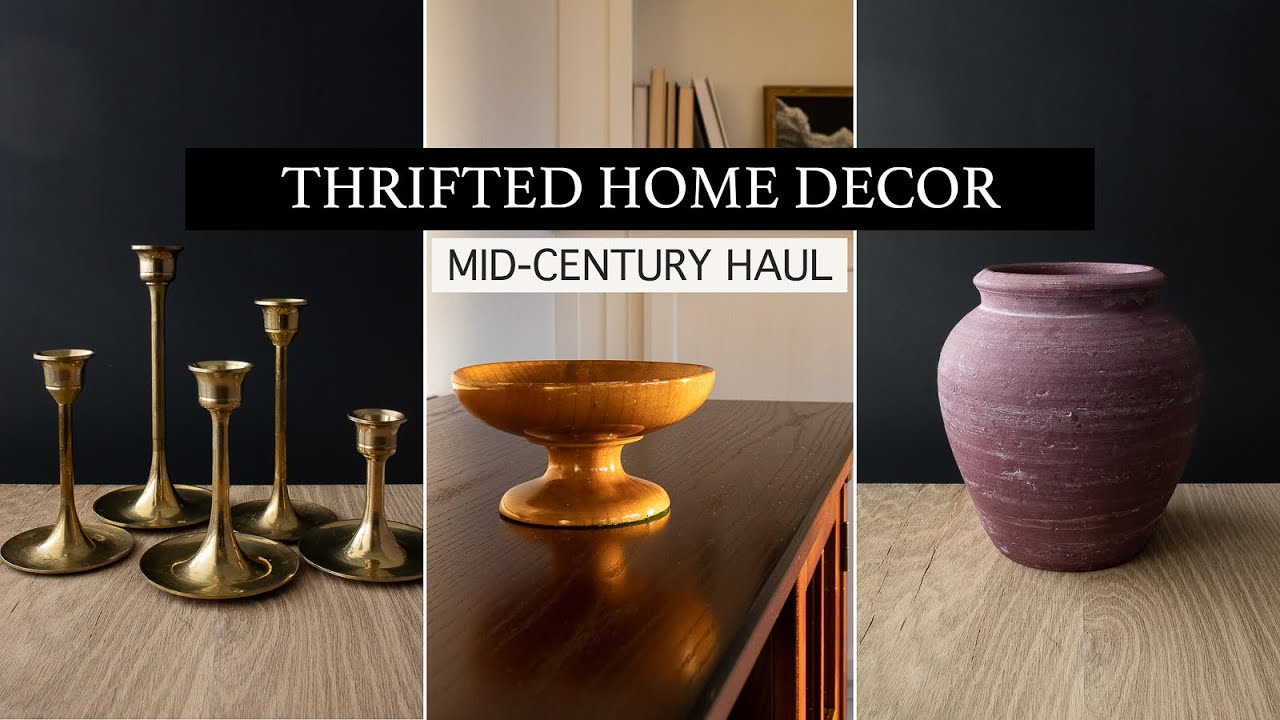 Thrift With Me | Goodwill Mid Century Modern Home Decor | Minimalist Finds!