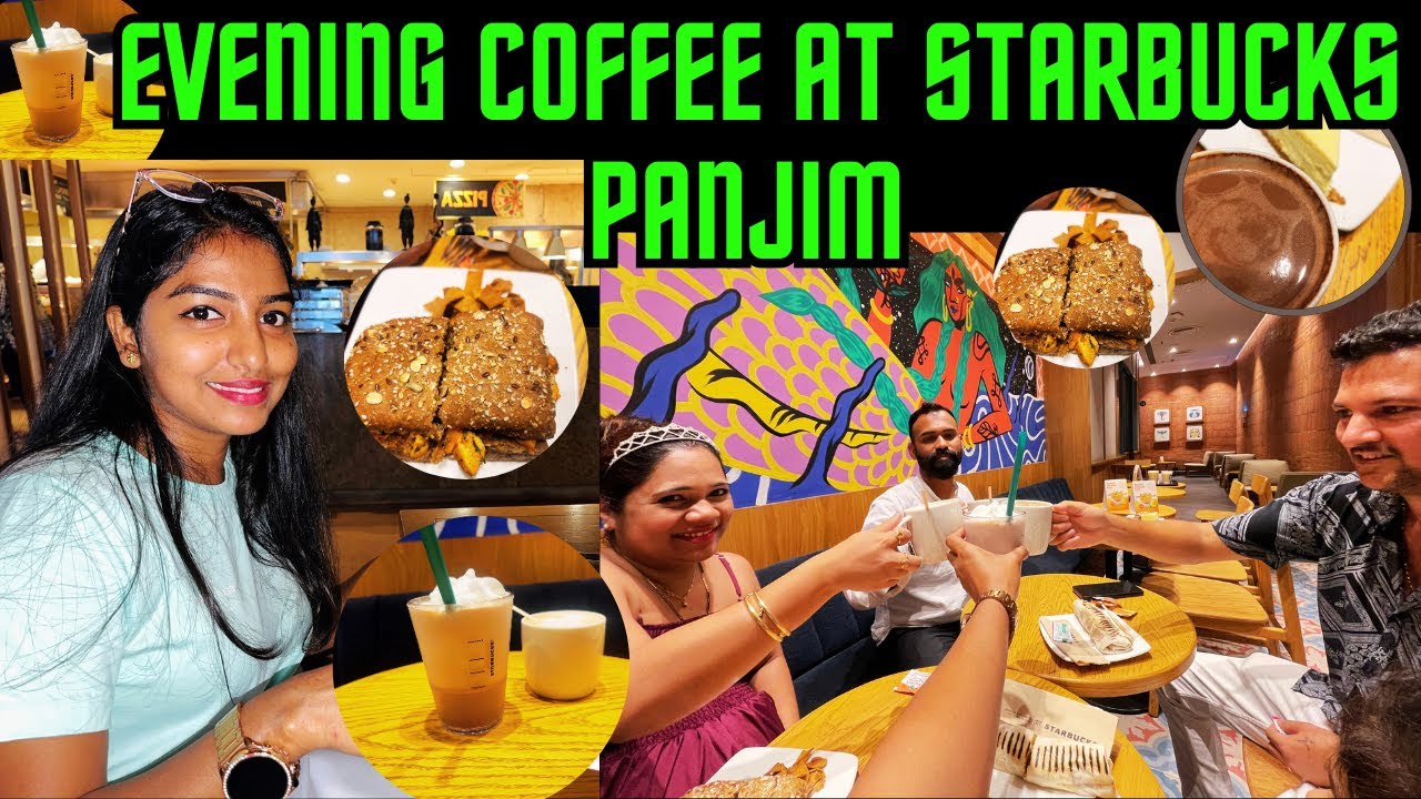 Evening Coffee At Starbucks Panjim ☕ | Konkani Vlog | Spaina And Angelo