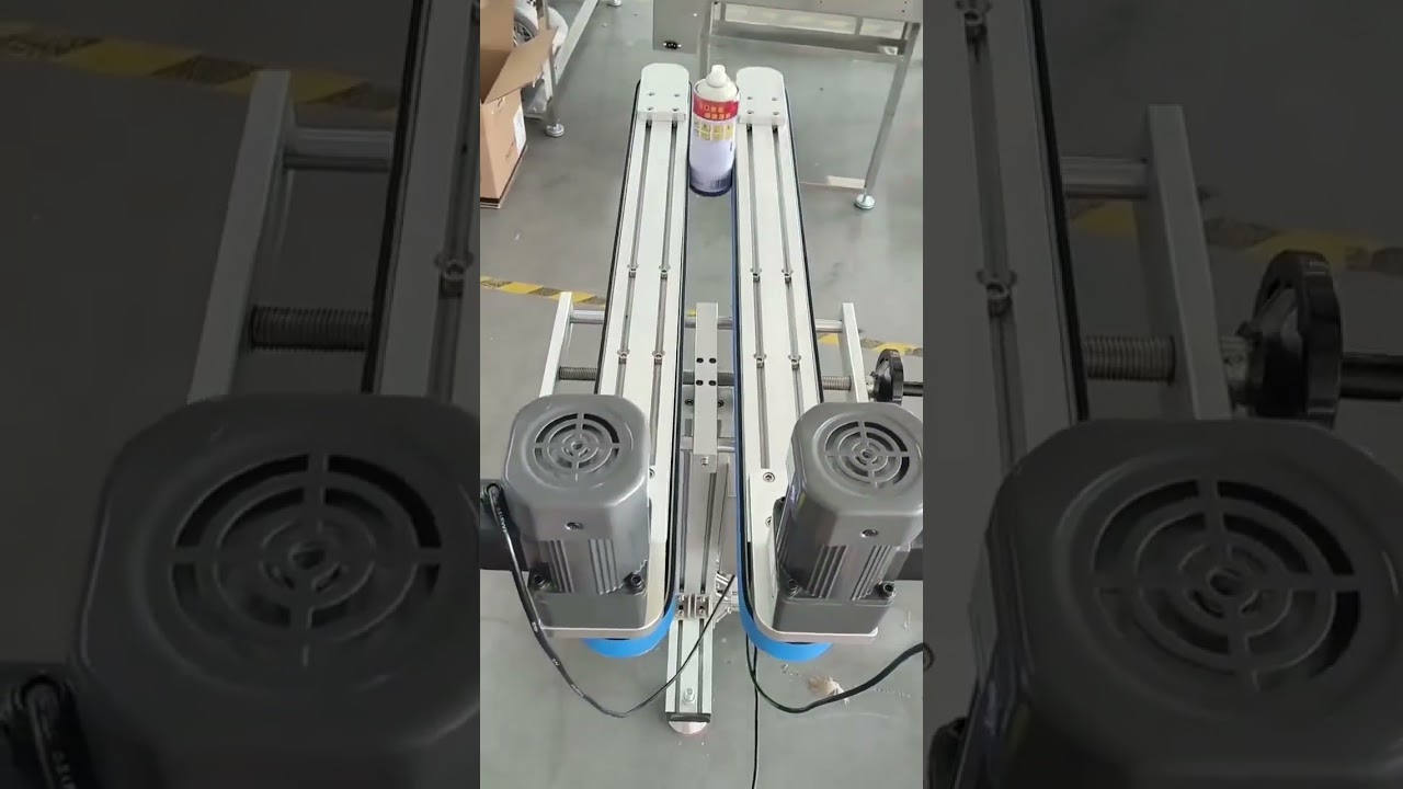Amark Automatic Bottle-Gripping Conveyor Belt with Adjustable Clamps for Bottle Handling#conveyor