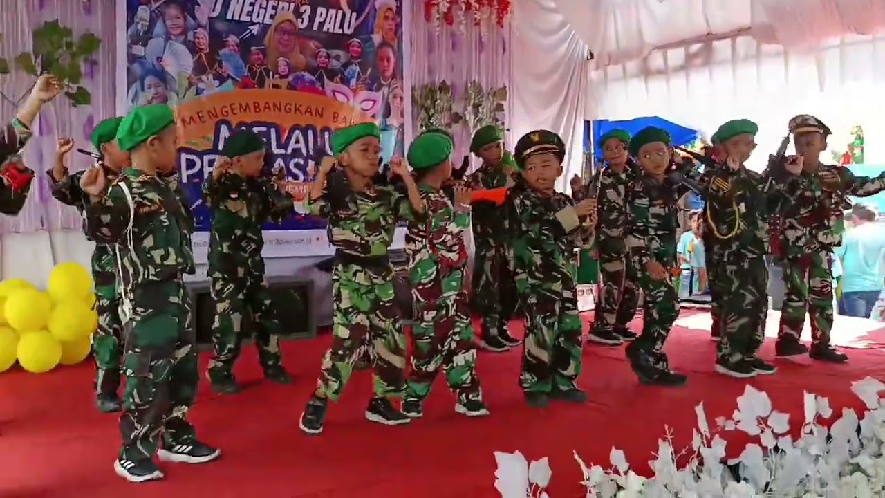 Gerak Lagu KOMANDO persembahan Kelas 1 C SDN 3 Palu Sulawesi Tengah... Bravo Jenderal Cilik