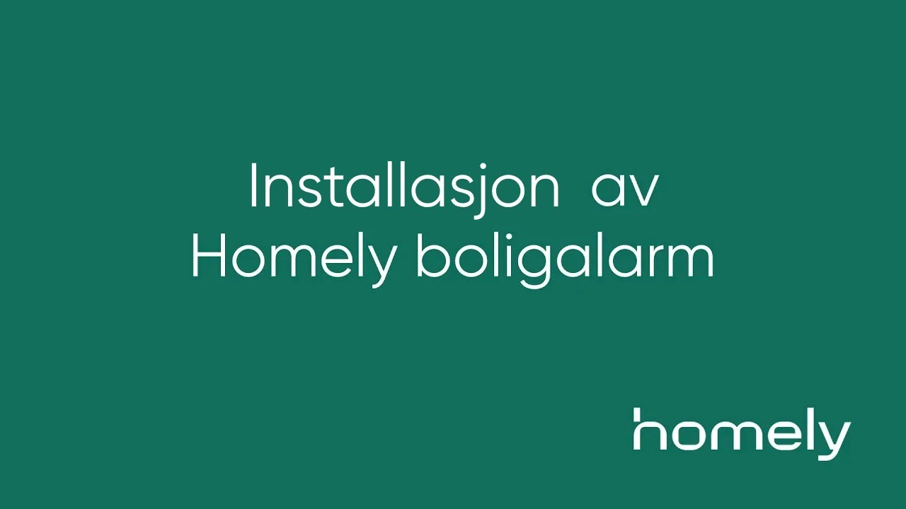 Full installasjonsveiledning til Homely boligalarm