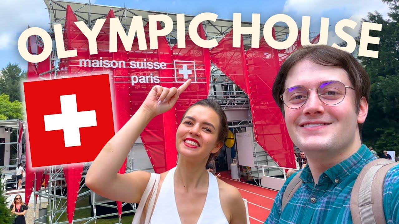 Celebrating SWISS NATIONAL DAY in their Olympic House !