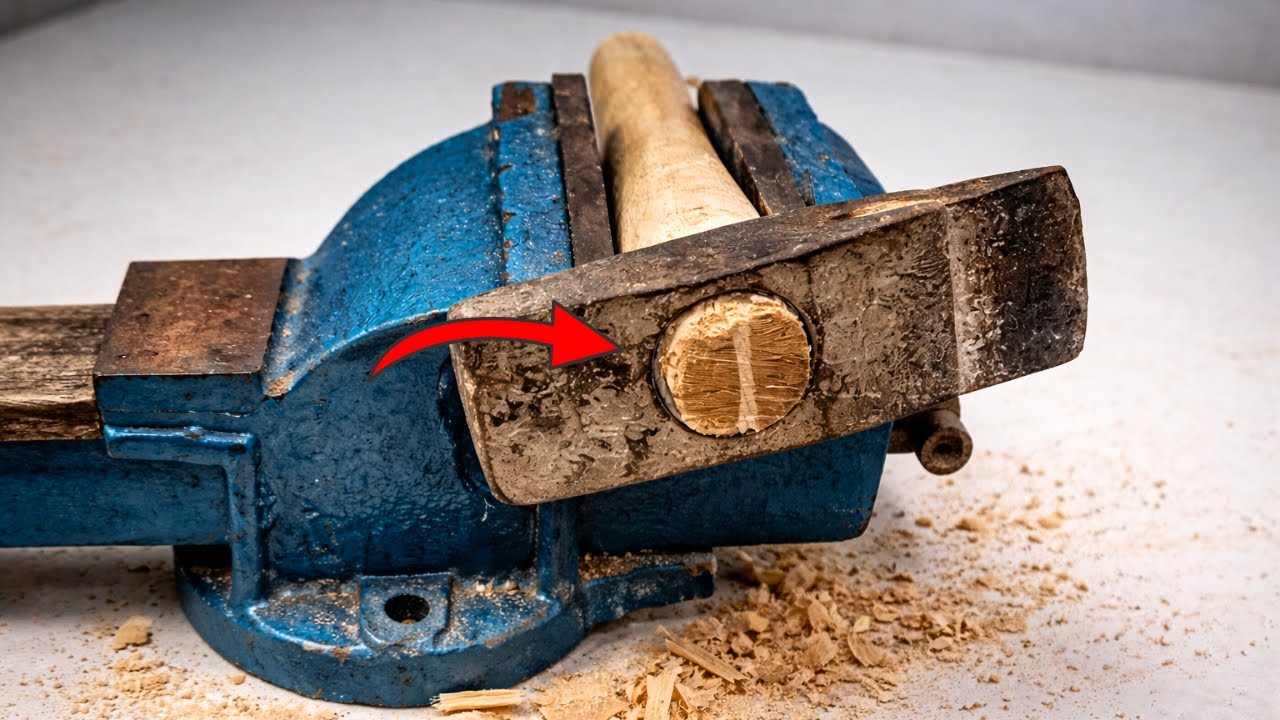 Amazing hammer handle making technique that you've probably never seen 