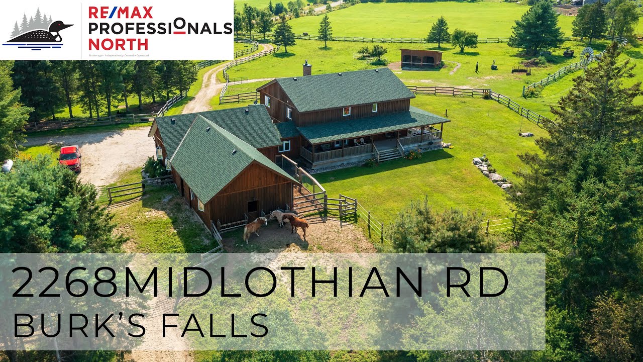 SOLD Exquisite Modern Farmhouse with 194 Acres of Privacy - Burk's Falls Real Estate -Dan Pinckard