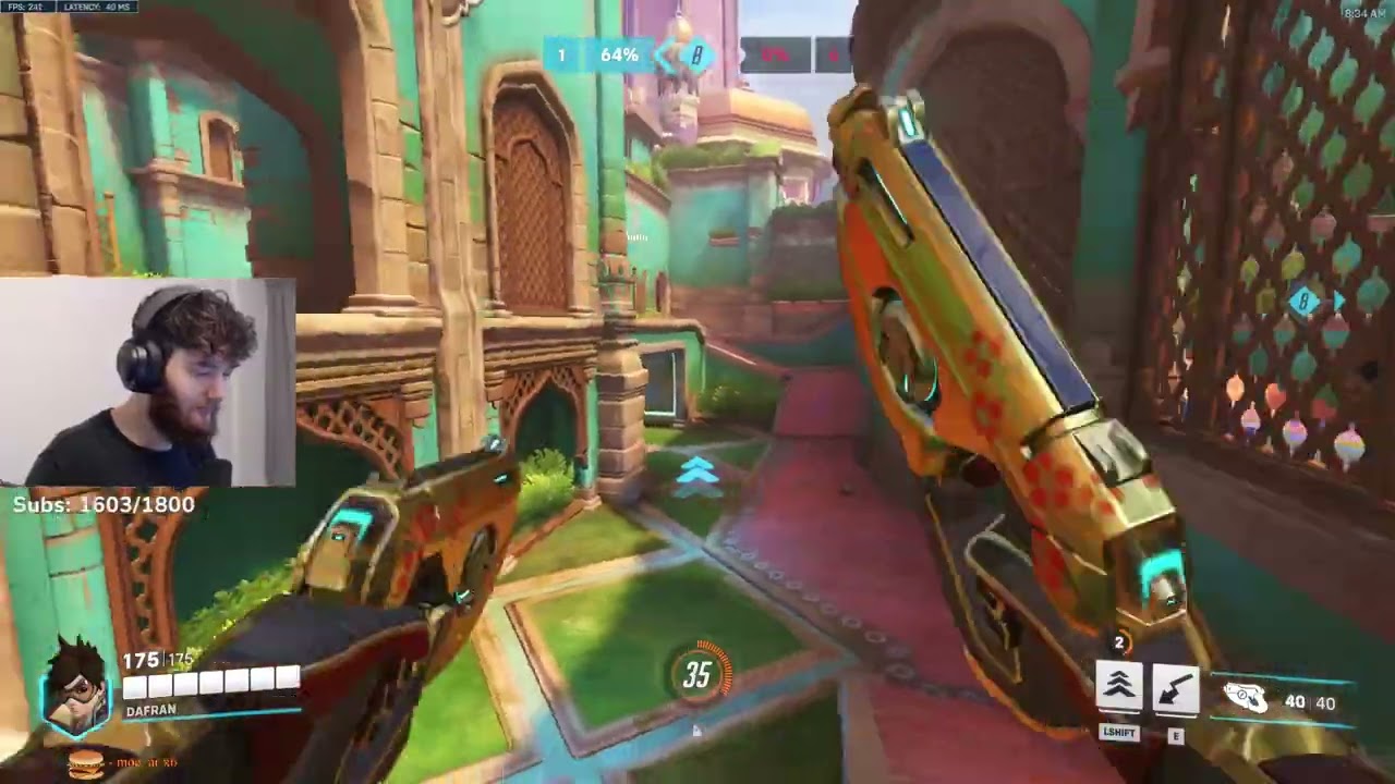 Dafran TRACER COMPETITIVE Gameplay! [ OVERWATCH VOD Replays ]