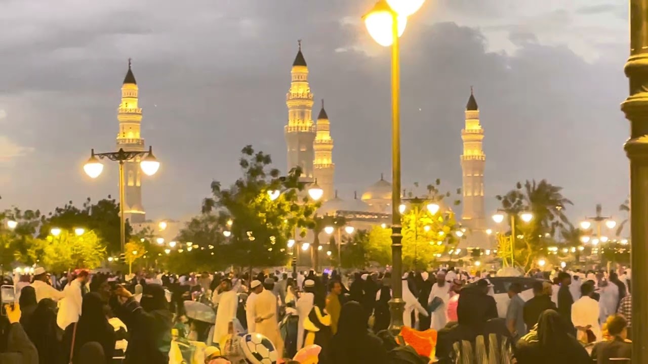 اجواء صلاه العيد مسجد قباء #صلاة_عيد_الفطر #eid #العيد