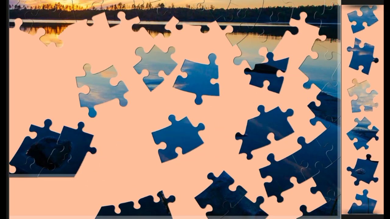 Sunset in Finland🌅🌅 jigsaw puzzle🧩🧩 \\ @funpuzzle1122 