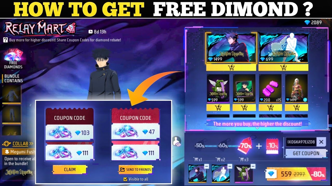 RELAY MART NEW DISCOUNT EVENT| FREE FRE NEW EVENT| FF NEW EVENT TODAY| NEW FF EVENT|GARENA FREE FIRE